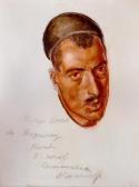 IACOVLEFF Alexander Evgenevich Portrait De Mirza Assad De Baguiney IACOVLEFF Alexander Evgenevich Portrait De Mirza Assad De Baguiney