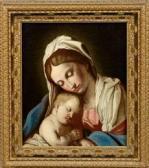 IL SASSOFERRATO Giovanni Battista Salvi Hl. Maria Mit Demschlafenden Kind IL SASSOFERRATO Giovanni Battista Salvi Hl. Maria Mit Demschlafenden Kind