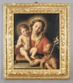 IL SASSOFERRATO Giovanni Battista Salvi Madonna Con Bambino E San Giovannino IL SASSOFERRATO Giovanni Battista Salvi Madonna Con Bambino E San Giovannino
