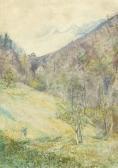INCHBOLD John William Swiss Mountain Scene INCHBOLD John William Swiss Mountain Scene