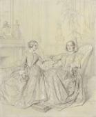 INGRES Jean Dominique Comtesse Charles D'agoult, Née Marie D'agoult, And Her Daughter Claire D'agoult INGRES Jean Dominique Comtesse Charles D'agoult, Née Marie D'agoult, And Her Daughter Claire D'agoult