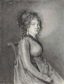 ISABEY Eugene Louis Gabriel A Seated Lady ISABEY Eugene Louis Gabriel A Seated Lady