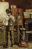 ISRAELS Isaac Lazarus Le Peintre Dans Son Atelier ISRAELS Isaac Lazarus Le Peintre Dans Son Atelier