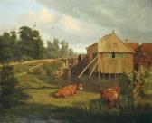 ISSEL GEORG WILHELM Landschaft Mit Mühle. ISSEL GEORG WILHELM Landschaft Mit Mühle.