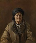 IVAN FOMICH KHRUTSKY Portrait Of Belorussian Landlady Potiralovskaia IVAN FOMICH KHRUTSKY Portrait Of Belorussian Landlady Potiralovskaia