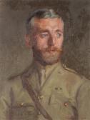 JACKSON Gerald Goddard Portrait Of A First World War Officer JACKSON Gerald Goddard Portrait Of A First World War Officer