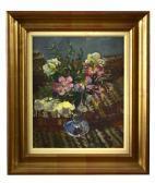 JACKSON Mary Still Life Of Flowers In A Glass Jar JACKSON Mary Still Life Of Flowers In A Glass Jar