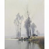 JACOB Alexandre Brume Matinale Sur L'eure En Novembre JACOB Alexandre Brume Matinale Sur L'eure En Novembre