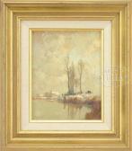 JACOB Alexandre Hiver, La Seine JACOB Alexandre Hiver, La Seine