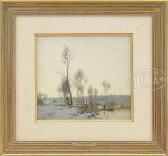 JACOB Alexandre Winter Landscape JACOB Alexandre Winter Landscape