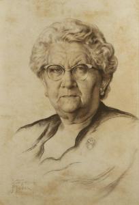 Bozidar Jakac - Portrait Of Mrs. Shiffrer