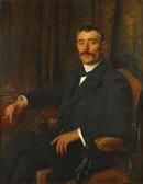 JANS de Edouard Portret Van Johan Van Baren JANS de Edouard Portret Van Johan Van Baren