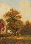 JANSEN Johannes Mauritz Holländische Landschaft Mit Reiter JANSEN Johannes Mauritz Holländische Landschaft Mit Reiter