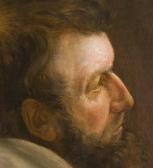 JENSEN Johannes Mönch-porträt Im Profil JENSEN Johannes Mönch-porträt Im Profil