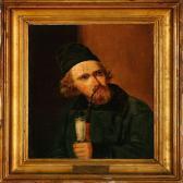 JENSEN Johannes Portrait Of The Danish Painter Frederik Kraft JENSEN Johannes Portrait Of The Danish Painter Frederik Kraft