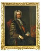 JERVAS Charles Portrait Of Sir Robert Walpole (1676-1745) 1st Earl Of Orford, Seated JERVAS Charles Portrait Of Sir Robert Walpole (1676-1745) 1st Earl Of Orford, Seated