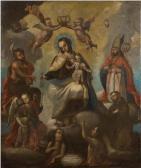 JOÃO ALFARO Coronación De La Virgen Del Carmen Con San Juan, San Agustín, El Ángel De La Guarda, San Francisco Y Las Almas Del Purgatorio JOÃO ALFARO Coronación De La Virgen Del Carmen Con San Juan, San Agustín, El Ángel De La Guarda, San Francisco Y Las Almas Del Purgatorio