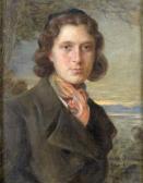 JOANOVITCH Paul Portrait Au Foulard Rouge JOANOVITCH Paul Portrait Au Foulard Rouge