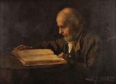 JOHNSON Eastman Old Man Reading JOHNSON Eastman Old Man Reading