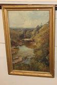 JOHNSTONE George Whitton Riverside View With Trees And Landscape JOHNSTONE George Whitton Riverside View With Trees And Landscape