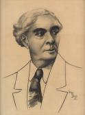 JONES Lois Mailou Portrait Of Richard B. Harrison (de Lawd). JONES Lois Mailou Portrait Of Richard B. Harrison (de Lawd).