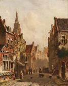 JONGH de Oene Romkes Winter Townscape JONGH de Oene Romkes Winter Townscape