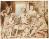 JORDAENS Jacob A Satyr With A Family Of Peasants JORDAENS Jacob A Satyr With A Family Of Peasants