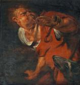 JORDAENS Jacob Etude De Chasseur Sonnant Du Cor JORDAENS Jacob Etude De Chasseur Sonnant Du Cor