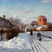 JORGENSEN Willer Winter Day In A Village JORGENSEN Willer Winter Day In A Village