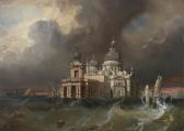 JOYANT Jules Romain Storm Over Santa Maria Della Salute In Venice JOYANT Jules Romain Storm Over Santa Maria Della Salute In Venice