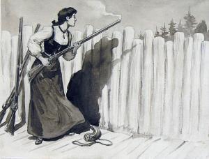 julien_octave_henri-woman_defending_the_