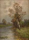 JUNGBLUT Johann Birken Am Wasser JUNGBLUT Johann Birken Am Wasser