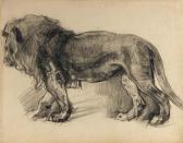 JURRES Johannes Hendrikus Study Of A Lion (recto); Study Of A Horseman (verso) JURRES Johannes Hendrikus Study Of A Lion (recto); Study Of A Horseman (verso)