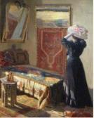juszko Signora Con Cappello In Un Interno juszko Signora Con Cappello In Un Interno