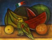KAHLO Frida Stillife With Melons And Parrot KAHLO Frida Stillife With Melons And Parrot
