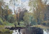 kalvans vitalijs Landscape With A Bridge kalvans vitalijs Landscape With A Bridge