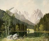 KAMMEYER Frederick Blick Auf Die Alpspitze, Den Höllentalspitzen Und Dem Waxenstein KAMMEYER Frederick Blick Auf Die Alpspitze, Den Höllentalspitzen Und Dem Waxenstein