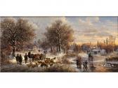 KAPLAN Hubert Winterlandschaft Mit Schafherde KAPLAN Hubert Winterlandschaft Mit Schafherde