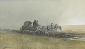 KARAZIN Nikolai Nikolaevich Travelers Driving A Troika After The Rain KARAZIN Nikolai Nikolaevich Travelers Driving A Troika After The Rain