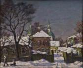 KASANTSEW S. Winterstadt Landschaft KASANTSEW S. Winterstadt Landschaft