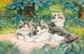 KATZEN-FLURY Burkhard Drei Katzenkinder KATZEN-FLURY Burkhard Drei Katzenkinder