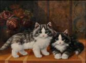 KATZEN-FLURY Burkhard Two Kittens KATZEN-FLURY Burkhard Two Kittens