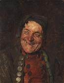 KAUFFMANN Hugo Wilhelm Prien Am Chiemsee Lachender Bauer KAUFFMANN Hugo Wilhelm Prien Am Chiemsee Lachender Bauer