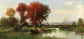 KAUFMANN Adolf Wetland Landscape In Vienna KAUFMANN Adolf Wetland Landscape In Vienna