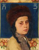 KAUFMANN Isidor Portrait Of A Hasidic Student KAUFMANN Isidor Portrait Of A Hasidic Student