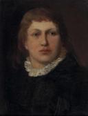 KAULBACH von Friedrich August Porträt Eines Jungen Mannes Mit Halskrause KAULBACH von Friedrich August Porträt Eines Jungen Mannes Mit Halskrause