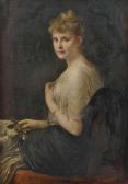 KAULBACH von Friedrich August Portrait Der Eugenie Schäuffelen KAULBACH von Friedrich August Portrait Der Eugenie Schäuffelen