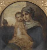 KAULBACH von Friedrich August Portrait Of A Mother And Child KAULBACH von Friedrich August Portrait Of A Mother And Child