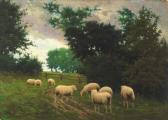 KAVANAGH Joseph Malachy Sheep Pastures, Killeek, County Dublin,1903 KAVANAGH Joseph Malachy Sheep Pastures, Killeek, County Dublin,1903