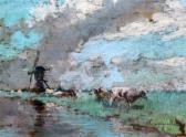 KAY Archibald Cattle Beside A Stream KAY Archibald Cattle Beside A Stream